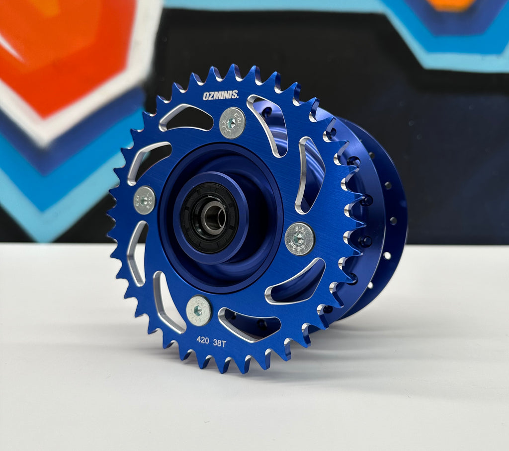 OZMINIS CRF110F “SPIRAL” REAR SPROCKET - 38t