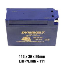 Load image into Gallery viewer, DYNAVOLT BATTERY - TTR110/50/90