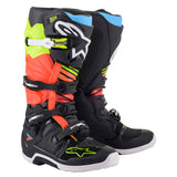 ALPINESTARS TECH 7 BLACK/FLURO YELLOW/FLURO RED BOOTS