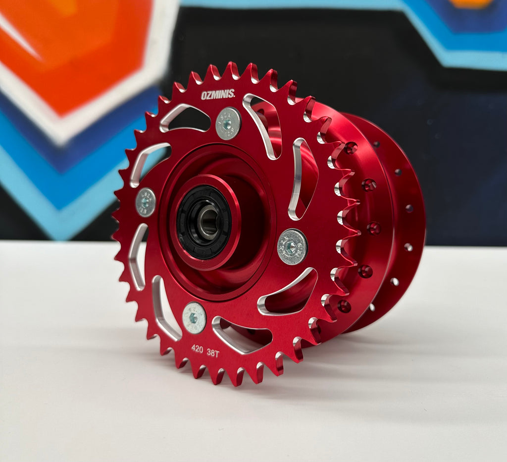 OZMINIS CRF110F “SPIRAL” REAR SPROCKET - 38t