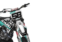 Load image into Gallery viewer, HUSQVARNA STREAK BLACK/TEAL GRAPHICS KIT