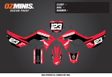 CRF110 - BALLER RED GRAPHICS KIT