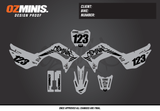 CRF110 - GRAFFITI GREY GRAPHICS KIT