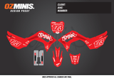 CRF110 - GRAFFITI RED GRAPHICS KIT