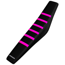 Load image into Gallery viewer, Honda CRF110F 19-24/CRF125F 19-24 PINK/BLACK/BLACK Gripper Ribbed Seat Cover