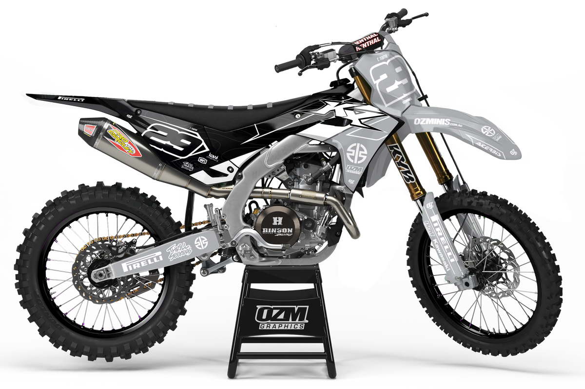 KAWASAKI WAVE GREY GRAPHICS KIT – Ozminis Motorsport