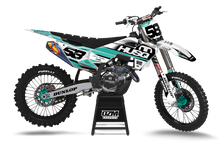 Load image into Gallery viewer, HUSQVARNA STREAK BLACK/TEAL GRAPHICS KIT