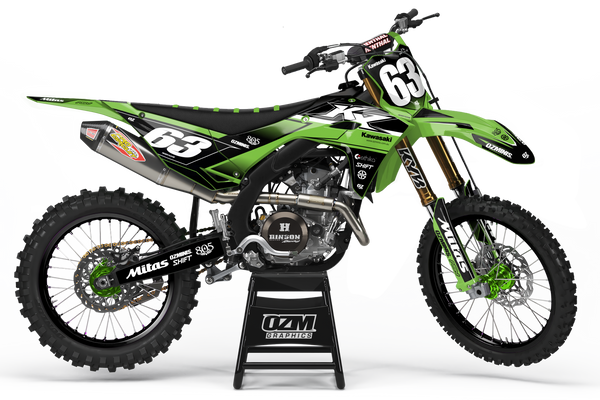 KAWASAKI FADE GRAPHICS KIT – Ozminis Motorsport