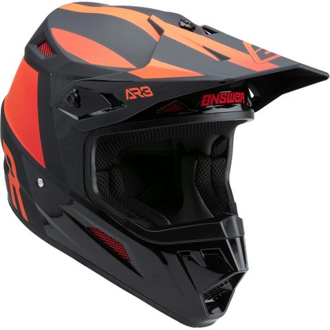 ANSWER 2022 AR-3 HELMET PHANTOM BLACK/RED