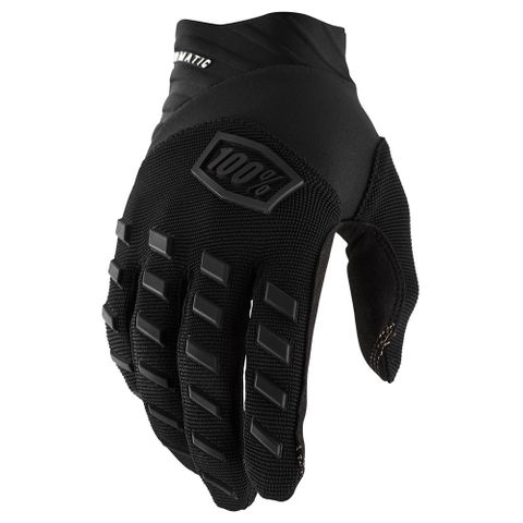 100% AIRMATIC BLACK/CHARCOAL YOUTH GLOVE