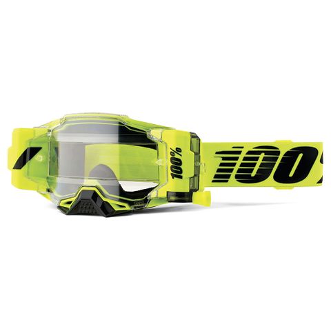 100% ARMEGA GOGGLE FORECAST NUCLEAR CITRUS CLEAR LENS