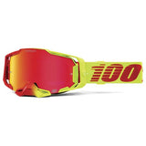 100% ARMEGA GOGGLE SOLARIS HIPER RED MIRROR LENS