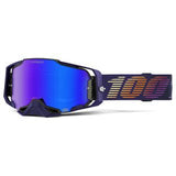 100% Armega Hiper Goggle Agenda Mirror Blue