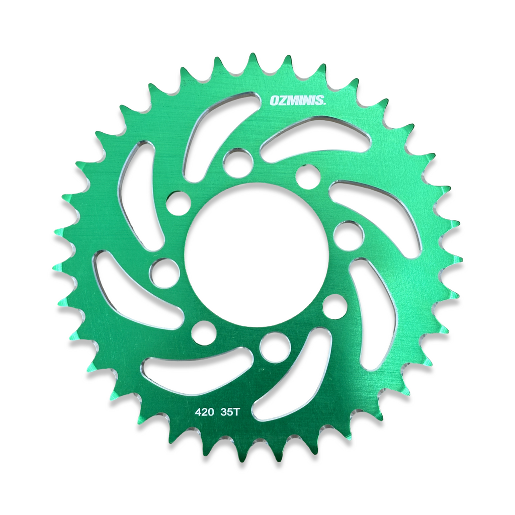 OZMINIS KLX110 "SPIRAL" REAR SPROCKET - 35t